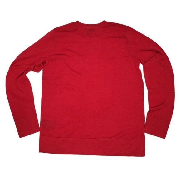Club Monaco Women's Mackenzie Sweater 100% Wool, Color Red, US Size L/G - Picture 2 of 5